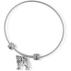 Pug French Bulldog Frenchie Dog Fancy Charm Bangle